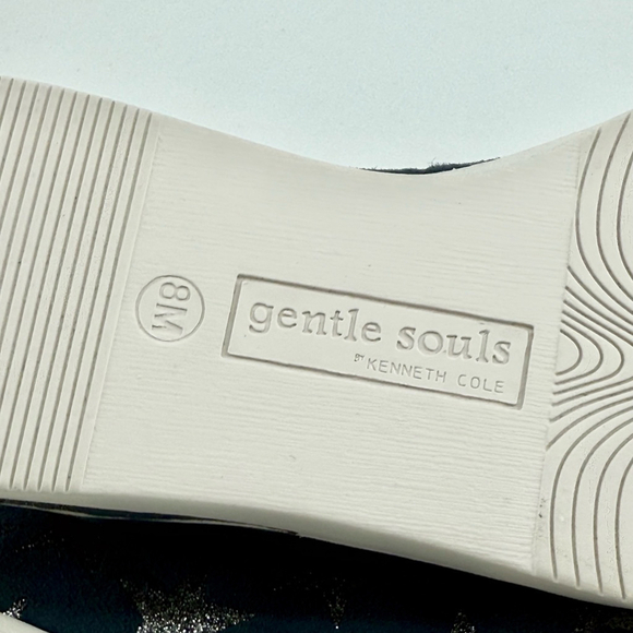 Kenneth Cole Gentle Souls Sneakers Size 8M Blue Star Print Zip Up - Picture 5 of 12